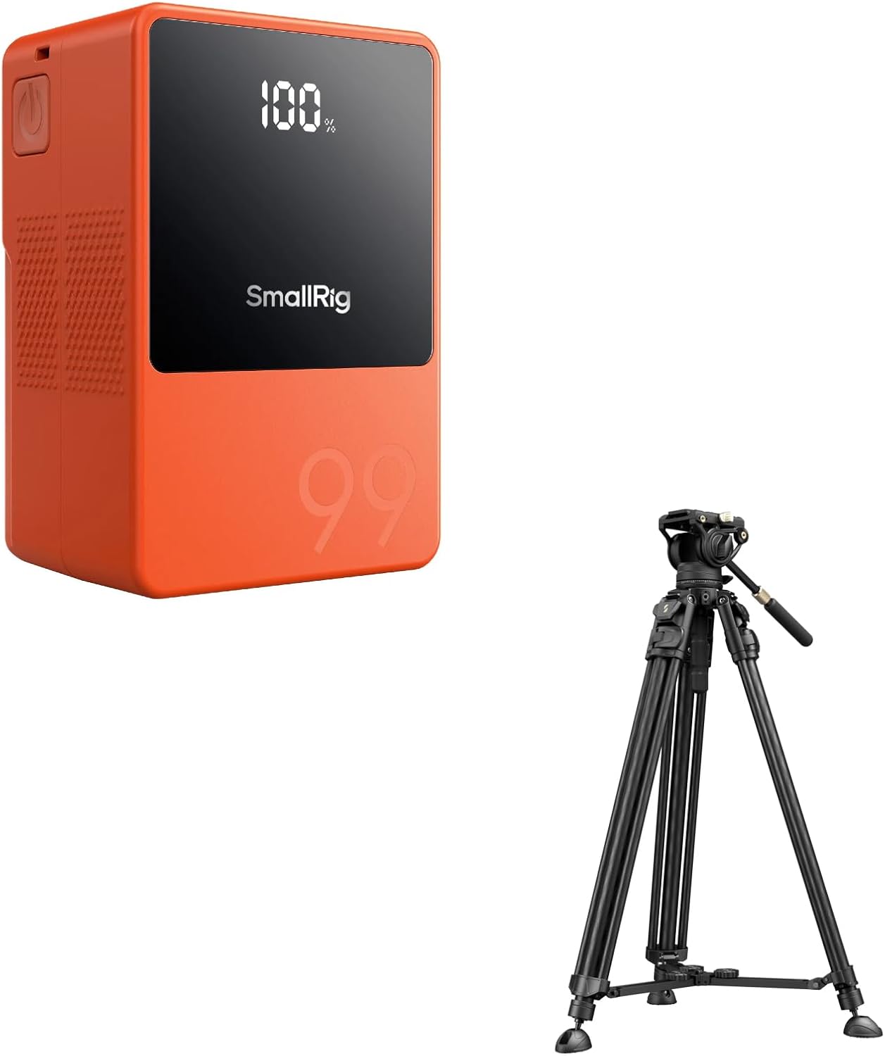 SMALLRIG V Mount Battery VB99 + Heavy Duty Video Tripod