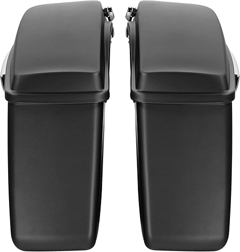 Vista 21 de TCMT Auburn Sunglo/Agujero Negro Con Rich Bourbon Duro Alforjas Para Harley Touring Street Electra Glide Ultra Limited 2014-2023 Auburn Sunglo &