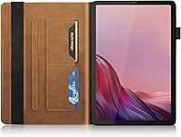 Vista 7 de Funda para Lenovo Tab M9 de 9.0 pulgadas (TB-310FU, lanzada en 2023) Funda de piel sintética de negocios con soporte multiángulo con soporte