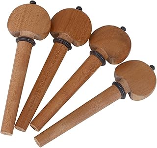 violin accessories 4pcs Violin Fiddle Tuning Peg Set 4/4 Size Wooden Replacement Jujube Wood Tuning Spindles Accessories Replacement Parts