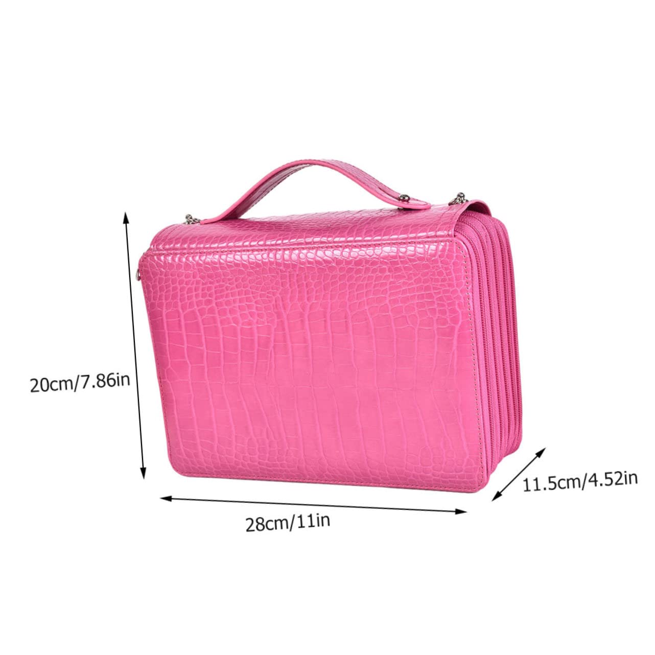 VILLCASE Astuccio per Matite Portatile Astuccio Creativo per Penne Borsa Portaoggetti per Cancelleria Cerniera Elegante