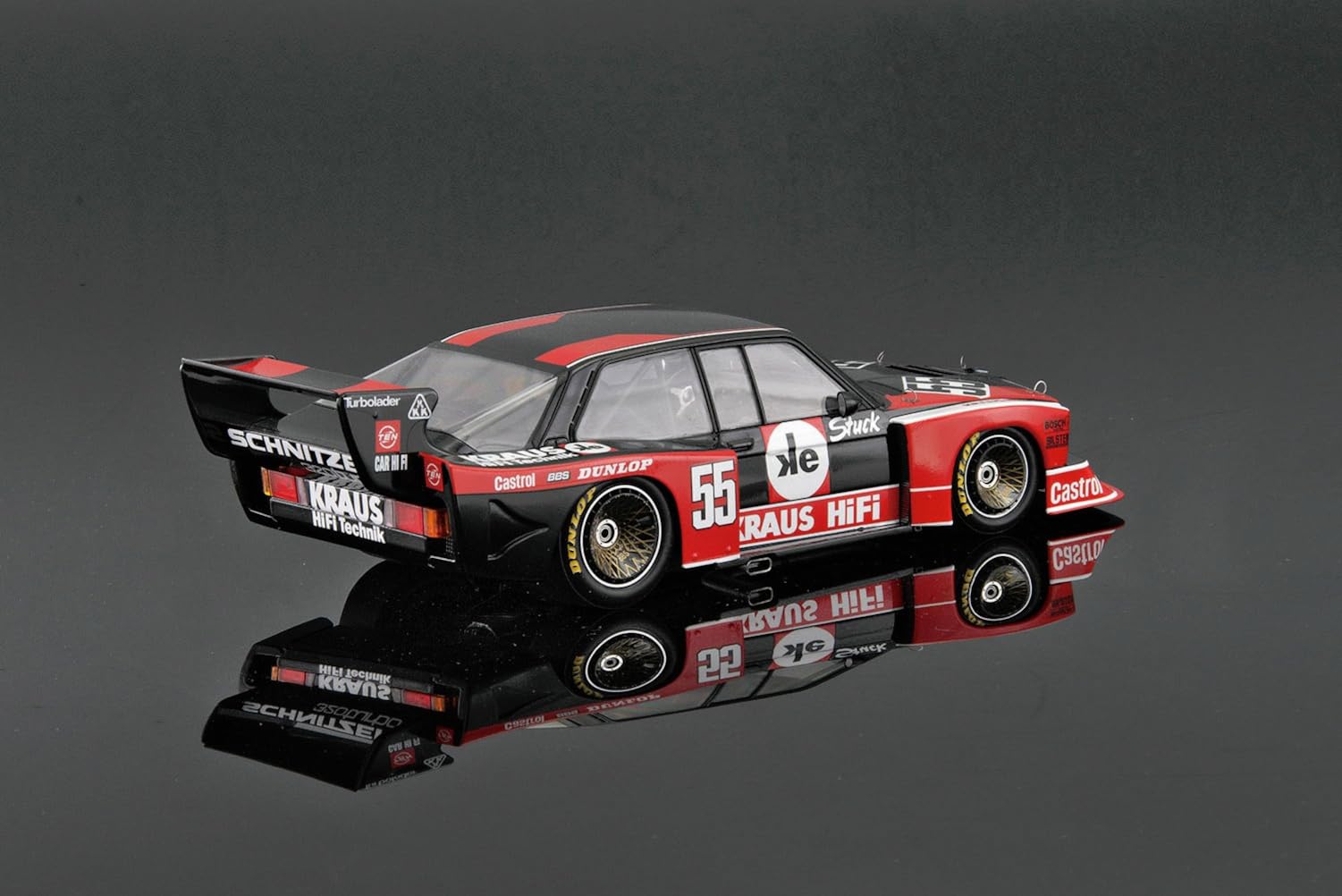 PLATZ) PLATZ/BEEMAX 1/24 BMW 320 E21 Turbo Gr.5 1980 DRM Zolder Westfalen Cup Winner Kunststoff Modell BX24028 (Automobil)