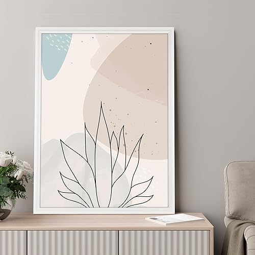 Vista 27 de GULETHUN Marco de fotos de 24 x 36 pulgadas, marco para póster blanco, decoración del hogar, marcos naturales de galería, formato horizontal