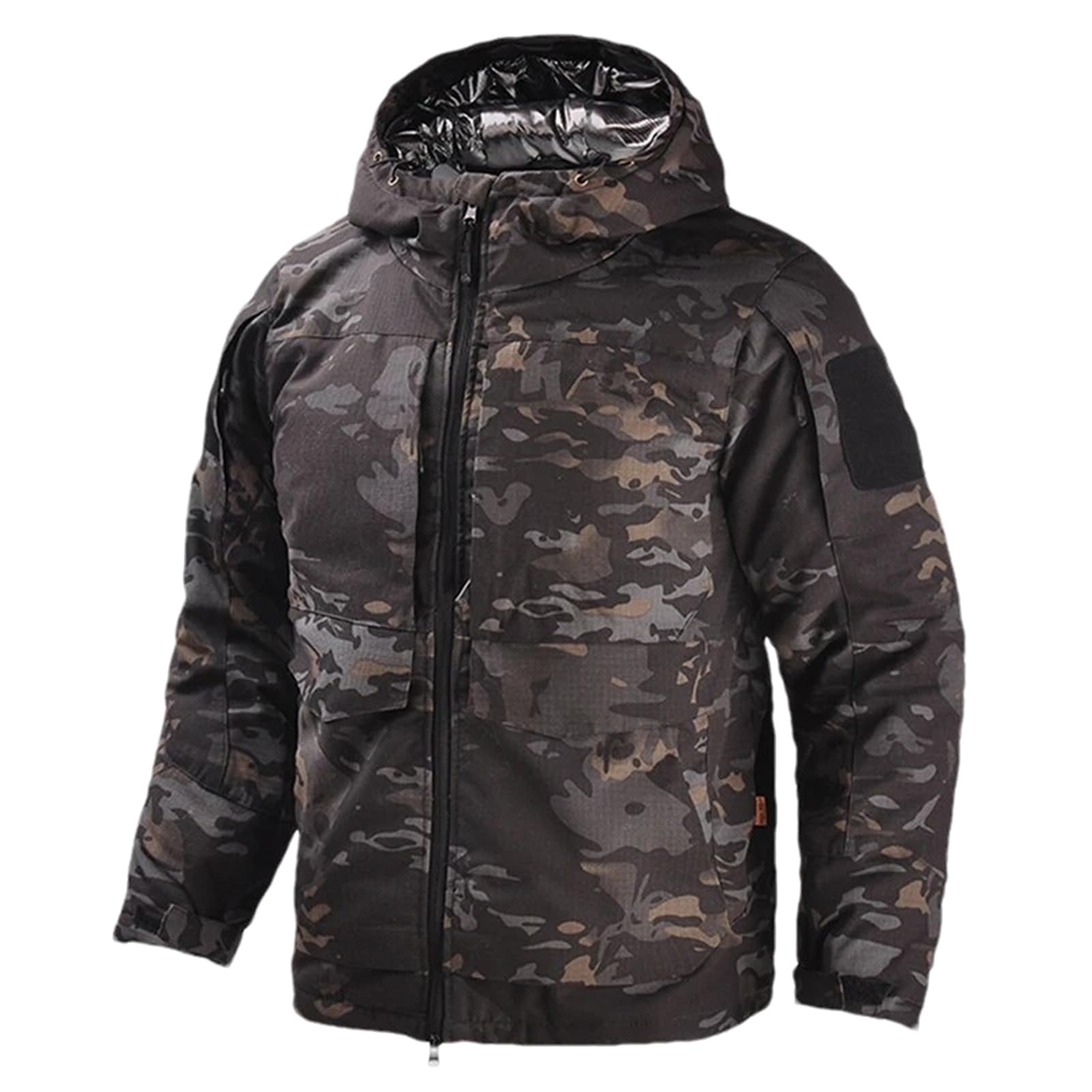 ZMIN Giacca tattica Uomo Inverno Calore Giacca Riflettente Militare Caldo Con Cappuccio Giacche All'aperto Caccia Escursionismo Cappotti