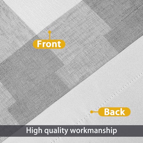 Driftaway 810063211455 Buffalo Check Woven Plaid Curtain Window Valances Rod Pocket Curtain Valance Lined Blackout Thermal Insulated Valance For Window Treatment thumb #3