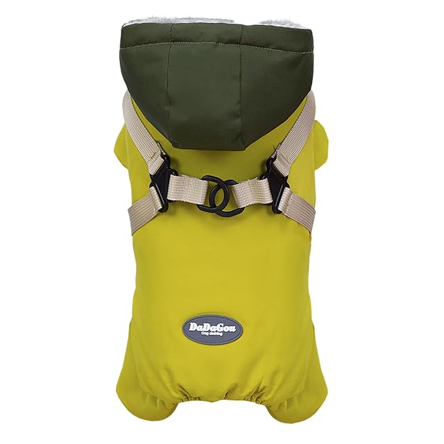 Izefia Abrigo para Perros Ropa para Mascotas Sudadera a Prueba de Viento Abrigos de Clima Frío Chaqueta Arnés…