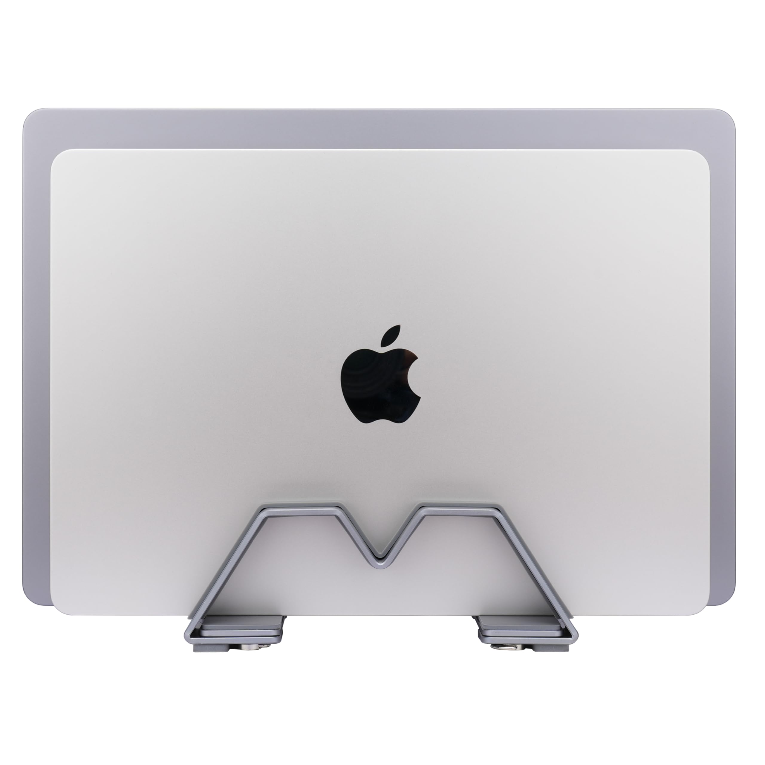 Support Vertical Double Réglable pour Ordinateur Portable - Supporte 2 appareils, Convient à tous les Ordinateurs Portables(10-30mm d'épaisseur)- Largeur réglable, Antidérapante et anti-rayures