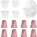 8PC M6 Accessoires de remplacement de pompe à sein, y compris 6pcs Valve rouge de Bec-de-poule et 2pcs Diaphragmes pour Momcozy Mobile Style M6, Remplacer pour les pièces de pompe Momcozy, pas d'origine, 8PC rouge