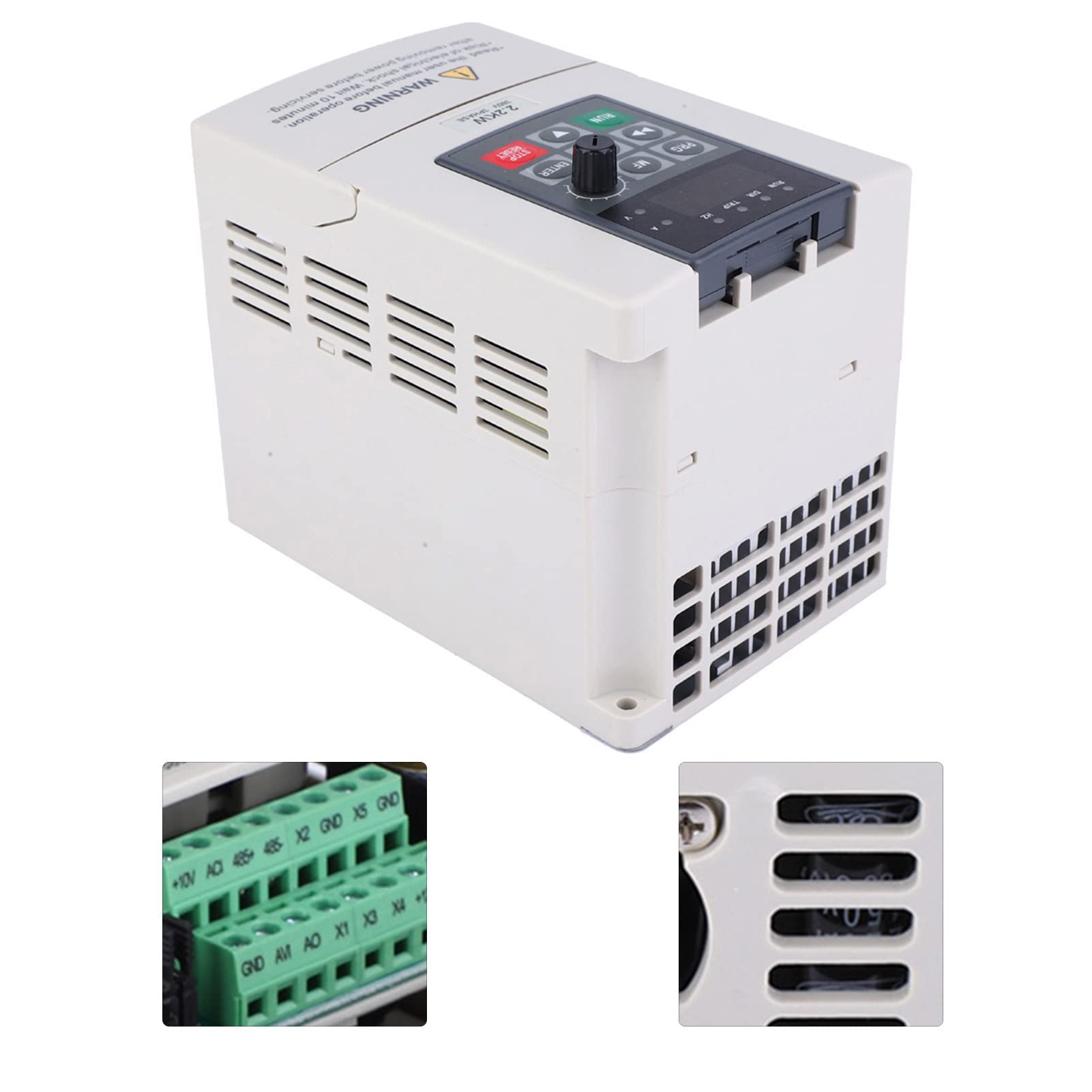380 V 2,2 KW VFD-Frequenzumrichter mit Variabler Frequenz Zur Steuerung der Motordrehzahl, 3-Phasen-Eingangsausgang, 3-Phasen-Konverter für den Einsatz von Maschinen,