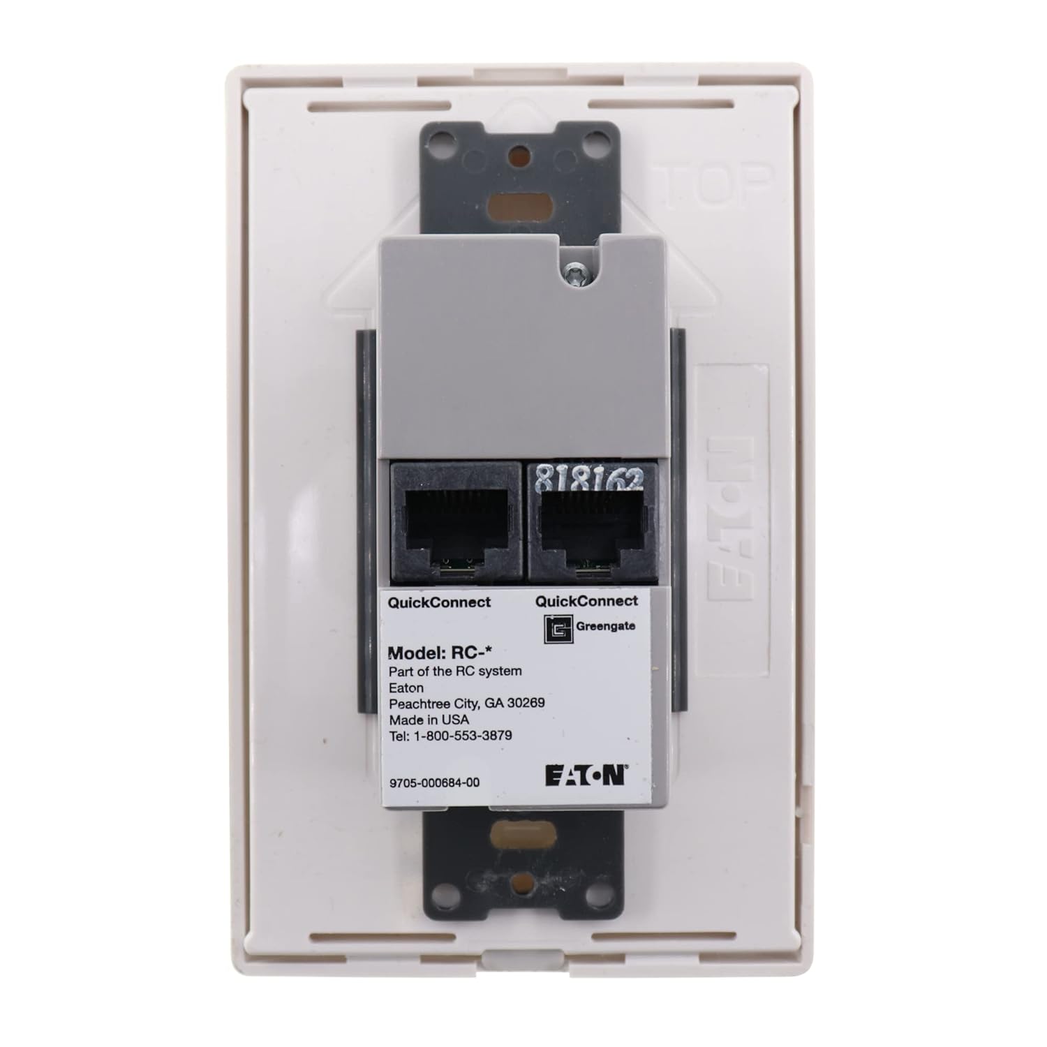 RC-3TLB-Z2D-W Room Controller, Zone 2, RL, White
