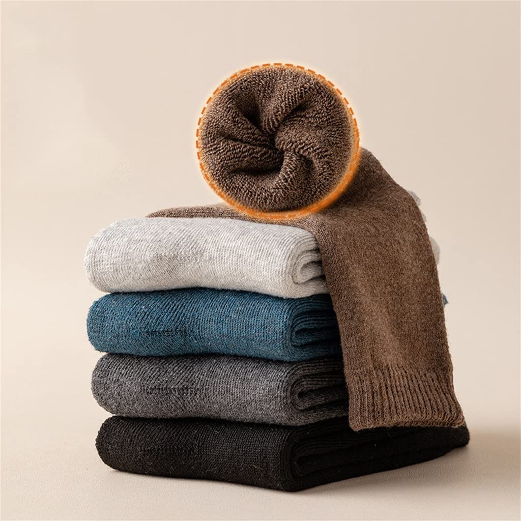 Chaussettes bas contre le froid aux pieds avec intérieur velours isolant