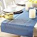 DII PVC Tabletop Collection Woven Indoor/Outdoor, Table Runner, 14x72, Nautical Blue