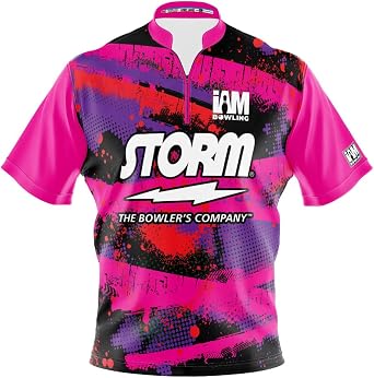 Logo Infusion Dye-Sublimated Bowling Jersey Sash Collar - I AM Bowling Fun Design 2034-ST - Storm