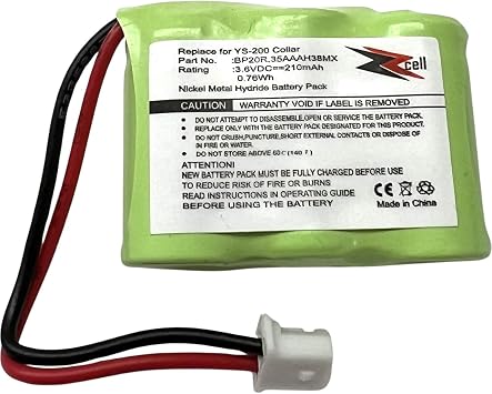 Battery Compatible with Dogtra Receiver 175NCP, 200NCP, 202NCP, 280NCP, 282NCP, 300M, 302M, 7000M, 7002M, EF-3000 Old, YS-200 Dog Collar
