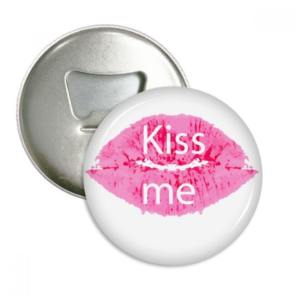 Aimants pour réfrigérateur ouvre-bouteille ronds et badge cadeau Saint Valentin 3pcs