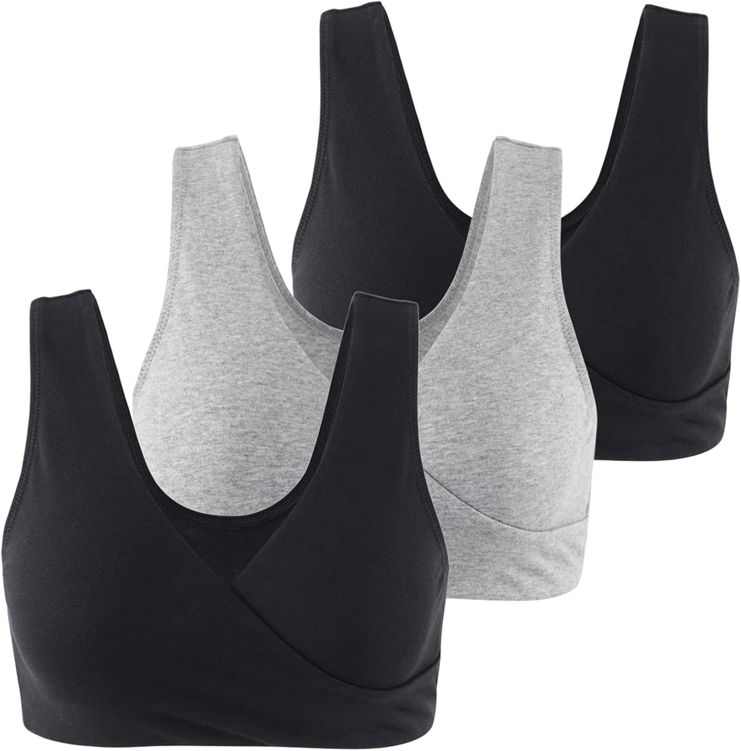 Women's Cotton Wireless Sleep Bra for Nursing and Maternity - Image 3