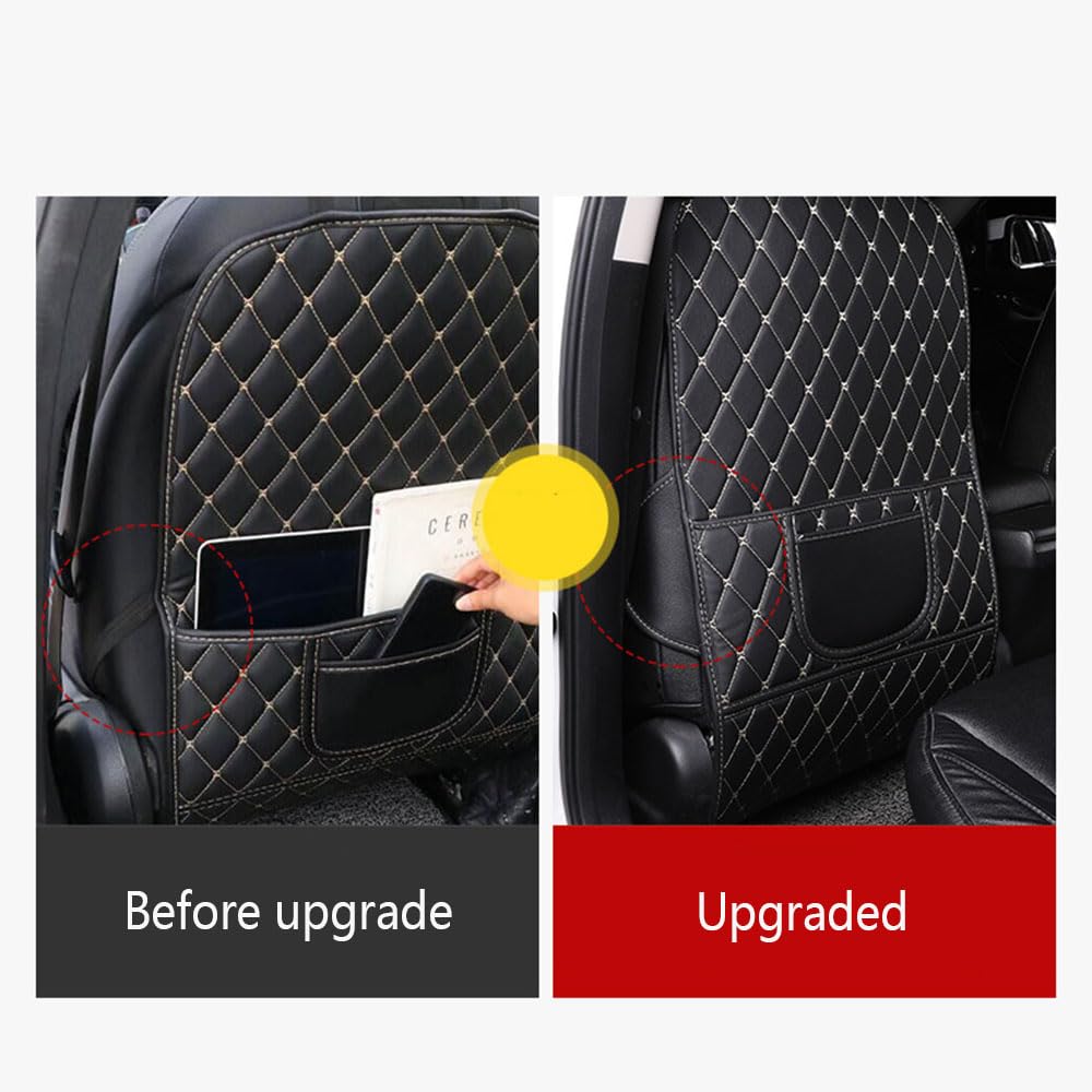 Protection Dossier Siège Auto pour Toyota Yaris Cross SUV, Anti Coup de Pied résistant à l'usure avec Poches de Rangement,A-Small