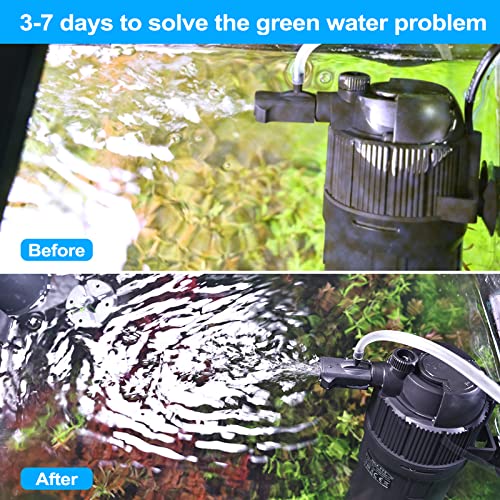 Aquarium Internal Filter, Aquarium Filter Fish Tank Filters For Green Water/Turtle Tank, 4 Ways In The Tank With Wave Maker Rainforest Waterfall For 50-80 Gallon Aquariums #TOP3