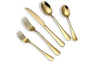 Briout Gold Silverware Set: A Gleaming Symphony of Culinary Elegance