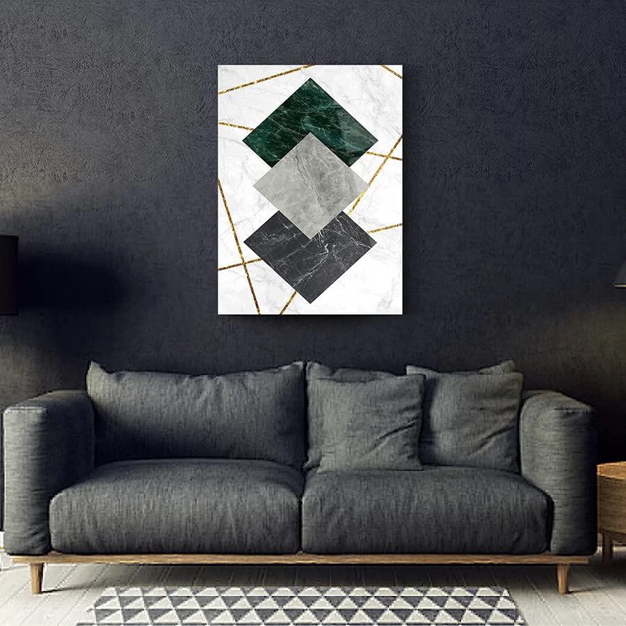 Glass Wall Art, Glass Wall Decor, Tempered Glass, Green Marble - View #10