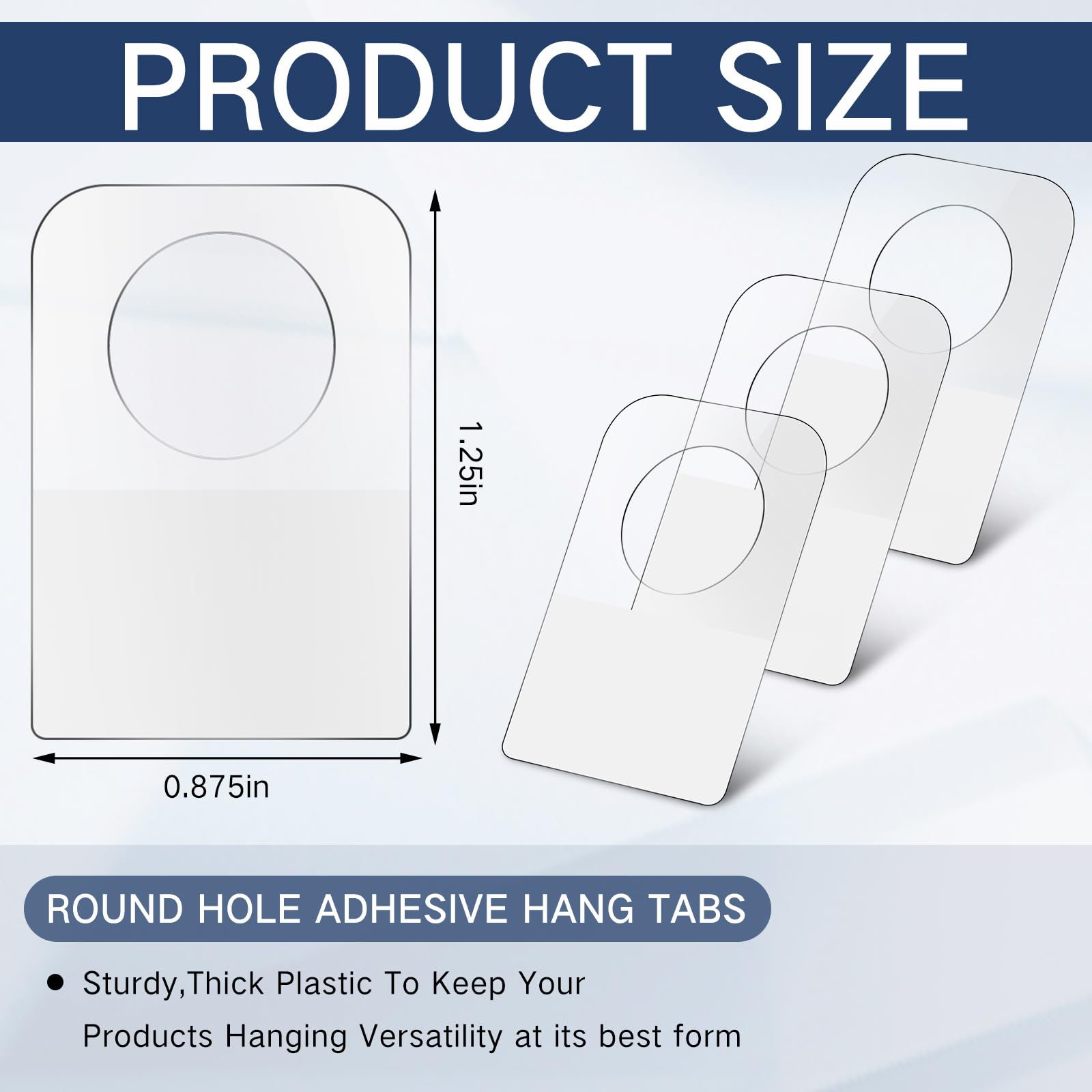 Blulu 3000 etichette adesive in plastica per appendere alla parete, autoadesive, per esporre negozi, supermercati, piccole imprese, 2,2 x 3,8 cm