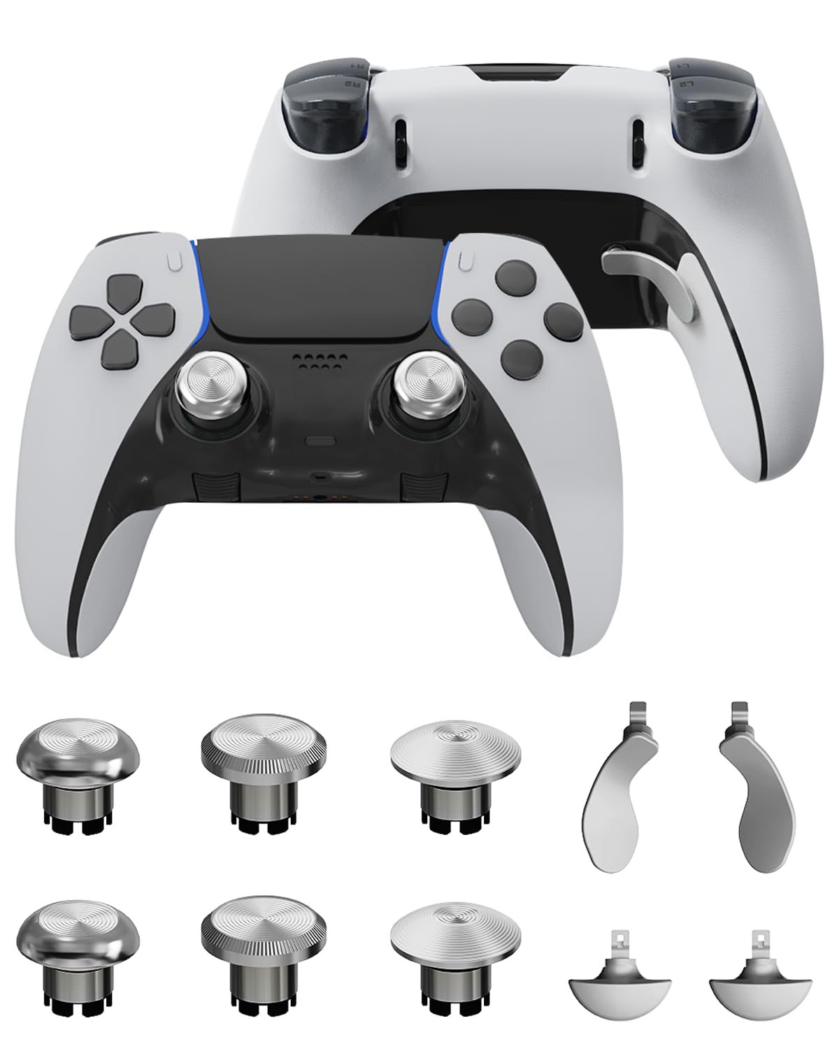 【ほぼ新品】PS5 スマートトリガー＆背面4パドル＆高さ三段階サムスティック ほぼ新品】PS5 スマートトリガー＆背面4パドル＆高さ三段階サム
