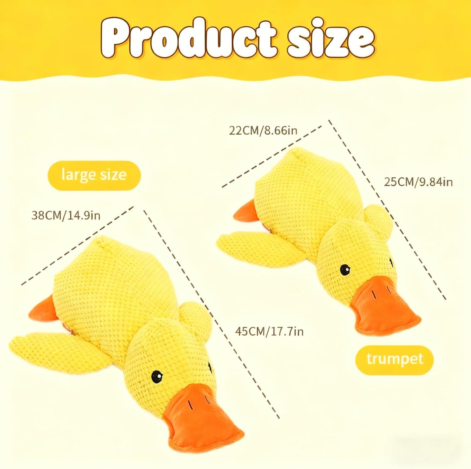 Duck Dog Toy for Dogs Pet Supplies, 2026 New Calming Toy for Dogs, Dog Toys for Aggressive Chewers Indestructible Toy for Large Small Pets Durable Stuffed Dog Puppy Toys (Pink, S+M+L)