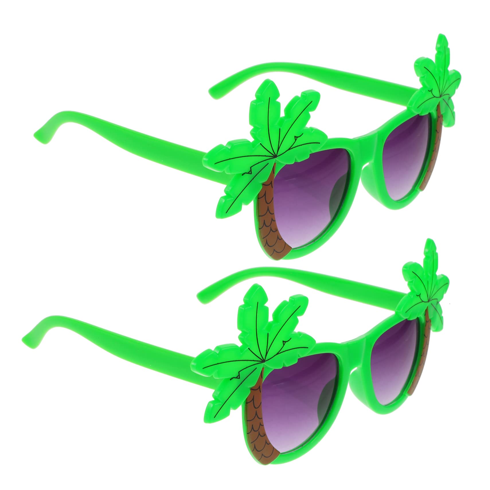 Ciieeo 5 Sätze Hawaiian Party Brille Lustige Sonnenbrille Für Beach Party Dekorationen Tropische Kostümbrille Mit Kokosnuss Design Für Unvergessliche Feiern 2 Stücke * 5