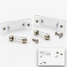 Johns Lot de 2 feux de plaque d'immatriculation + kit d'ampoules compatibles avec VW Golf 1K gauche et droite