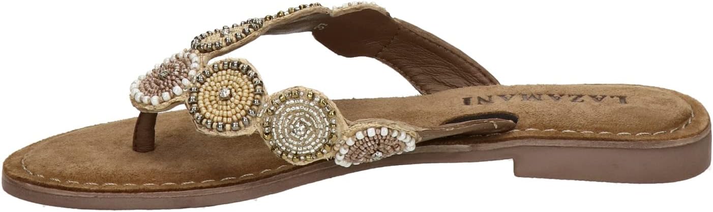 Lazamani631908 Women's Mules 75.451 Beige 152 Beige