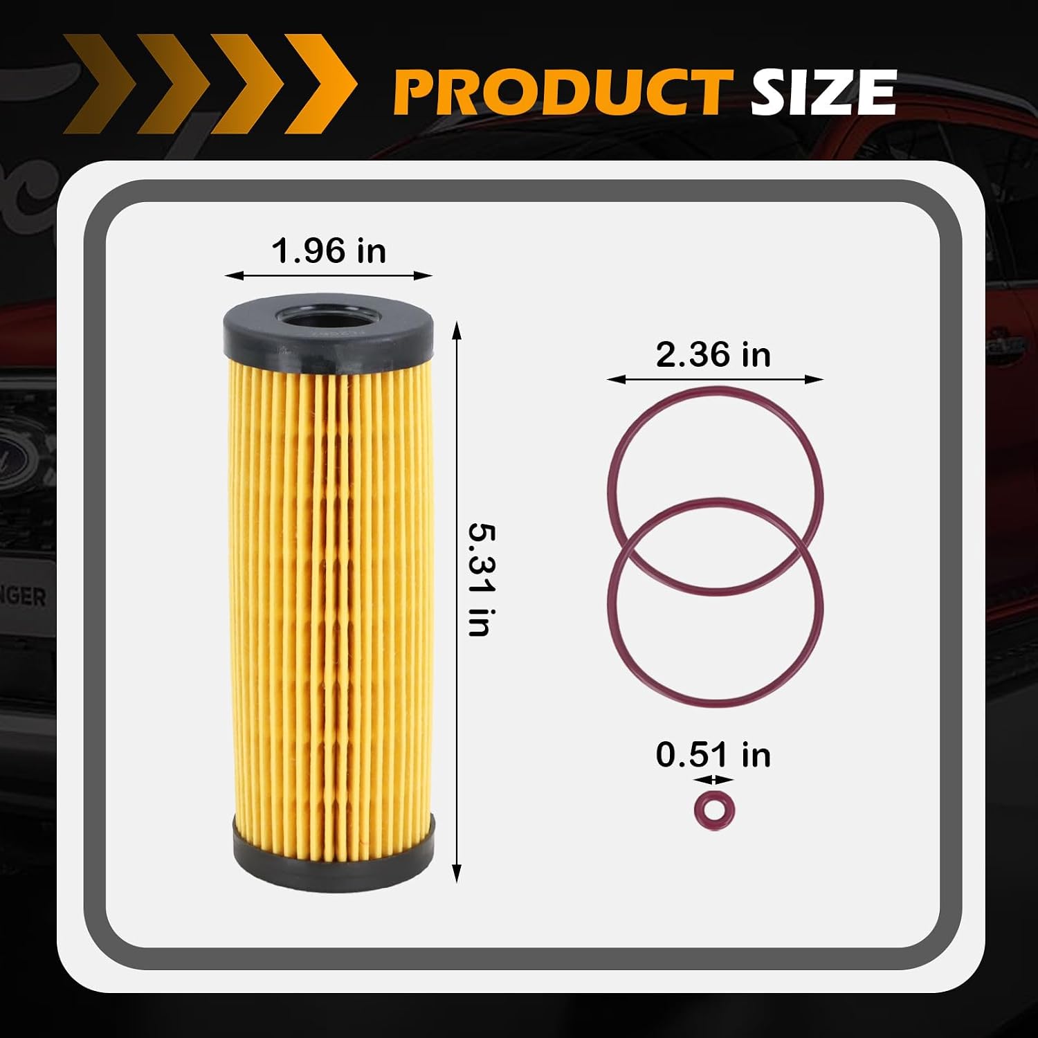 FL2062 Oil Filter Compatible with Ford F150 Fusion Explorer Mustang Bronco Edge Lincoln MKX MKZ Aviator Replaces FL2062A FT4Z-6731-A KU2Z6731A