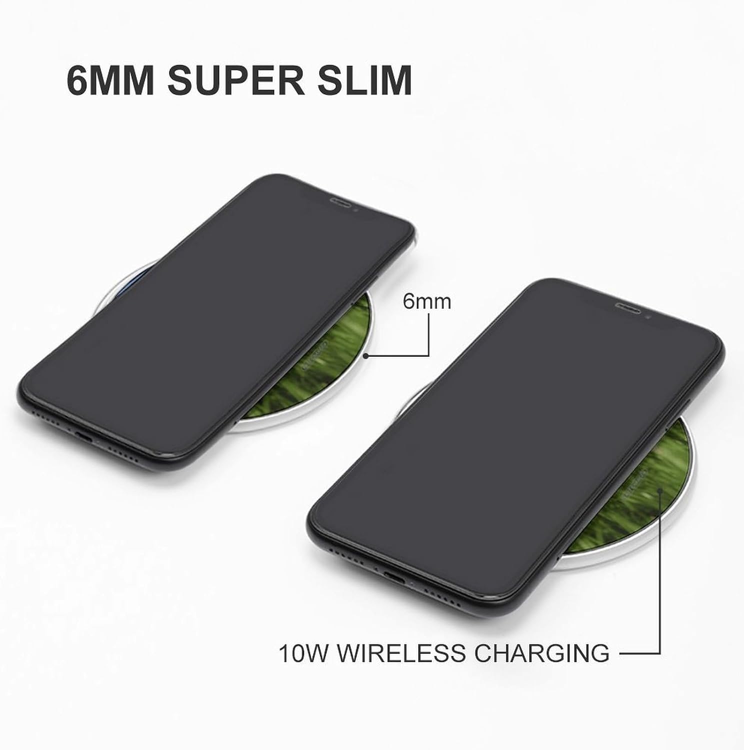 Funny Chicken Grass Wireless Charger Qi-Certified Fast Wireless Charging Pad with USB Cable Portable Charging Station Slim Charger Mat for Most Wireless Charging Smartphones image 3