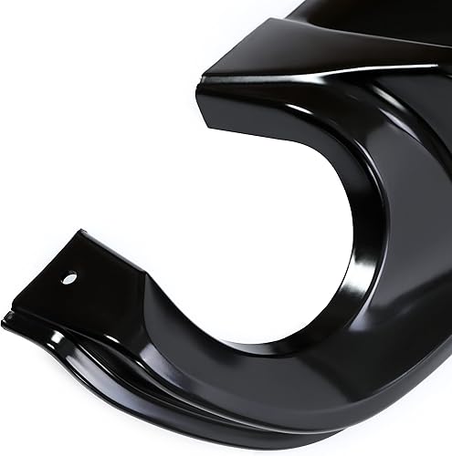 Vista 9 de KUAFU Difusor trasero compatible con Infiniti Q50 2014-2017 4 puertas parachoques parachoques alerón plástico brillante negro