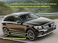 Vista 2 de Guardabarros de coche con aletas de barro compatibles con Mercedes-Benz GLC 300 AMG-Line 2016-2019, AMG GLC 43 (modelos con estribos)
