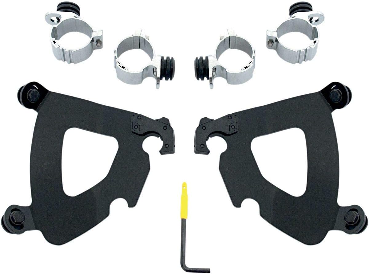 Memphis Shades Trigger-Lock Mounting Kit (Black/Gauntlet Fairing) Compatible with 10-15 Harley XL1200X