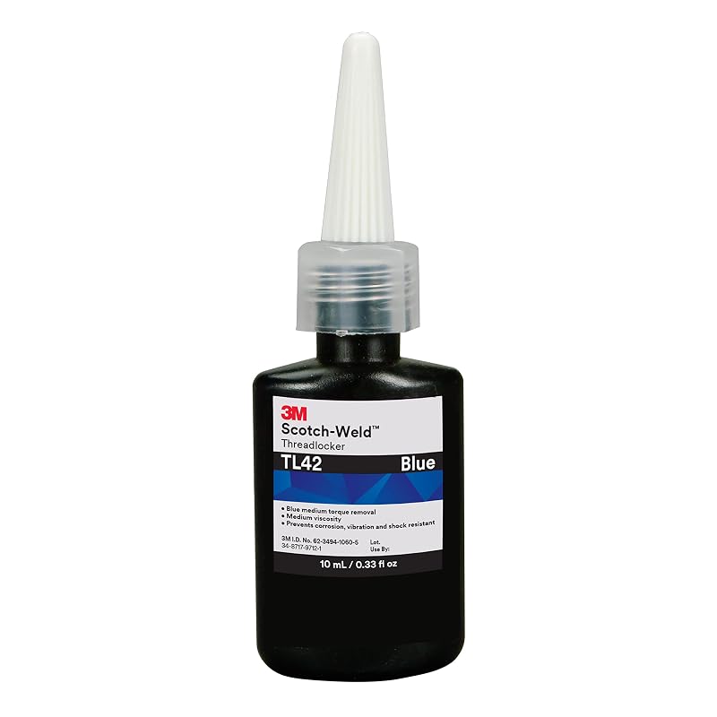 Trava-roscas anaeróbico 3M Scotch-Weld TL42 azul, torque médio de remoção, frasco de 10 mL