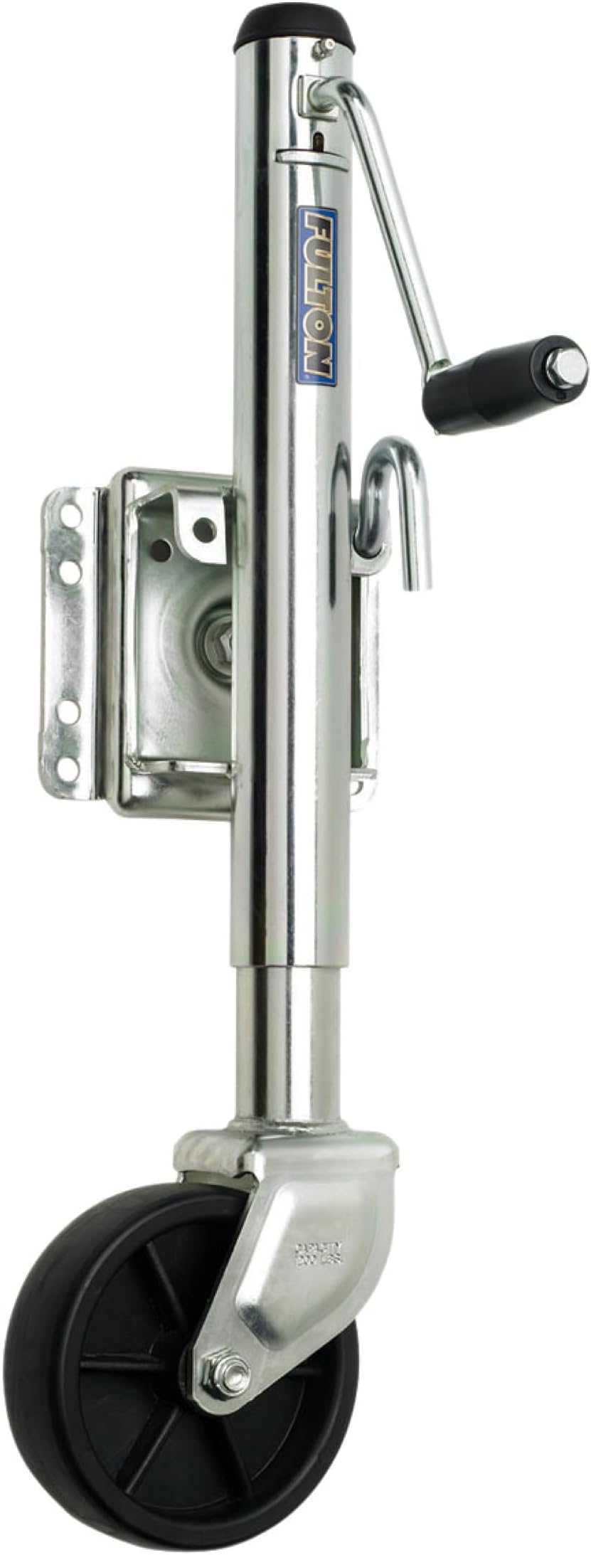 Fulton XP10 0101 Utility Trailer Jack, Side Mount, 1,200 lbs. Lift Capacity, Sidewind, Bolt-On, 10 Inch Travel