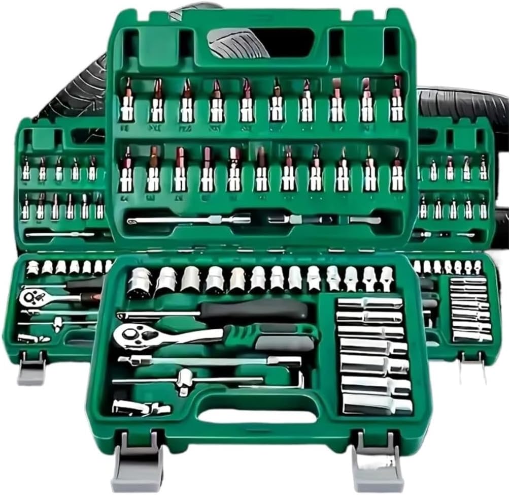 Ratchet Kit Auto Repair Kit with Stainless Steel Tools Quick Ratchet Wrench and Essential Tools Home Tool Kit with Hand Tools