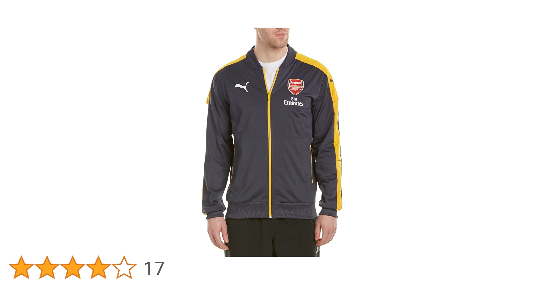 Buy Puma Men's Arsenal FC Stadium Jacket with Sponsor, Chili Buy Puma Men's Arsenal FC Stadium Jacket with Sponsor, Chili
