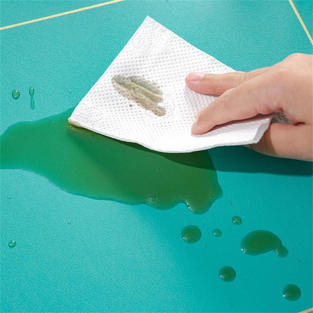 Placemat Ins Wind Western Food Placemat Table Mat PVC Insulated Placemat Easy to Clean(White-Dinosaur Doodle4)