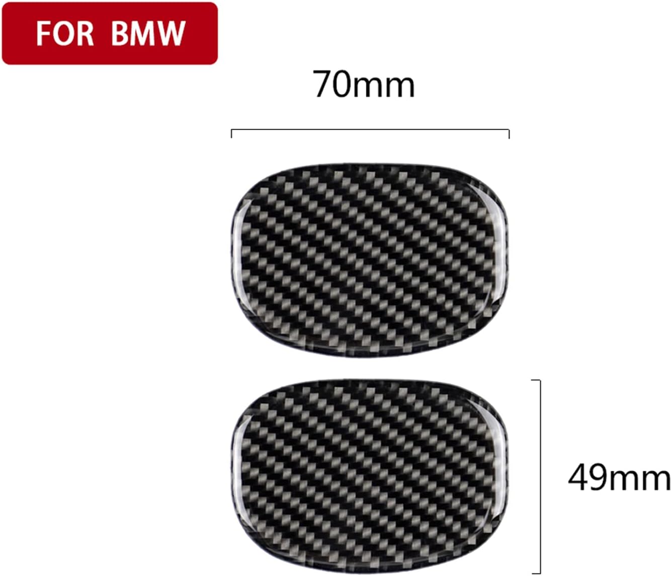 for BMW Mini Cooper F55 F56 2014-2021 Real Carbon Fiber Seat Back Handle Cover Trim 2pcs Car Accessories
