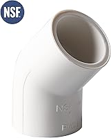 Vista 2 de Rainbow Dream Codo de tubo de PVC de 45 grados de 1 pulgada - 10 paquetes, blanco