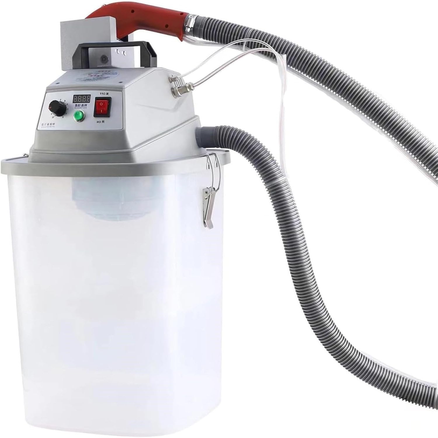 BOOZXCV Fabric Thread Trimmer 30L Storage Bucket,Thread Suction and Cutting,Single Electric brushless Thread Trimmer,stepless Speed Regulation, Automatic Thread Cutting Machine 28000/min