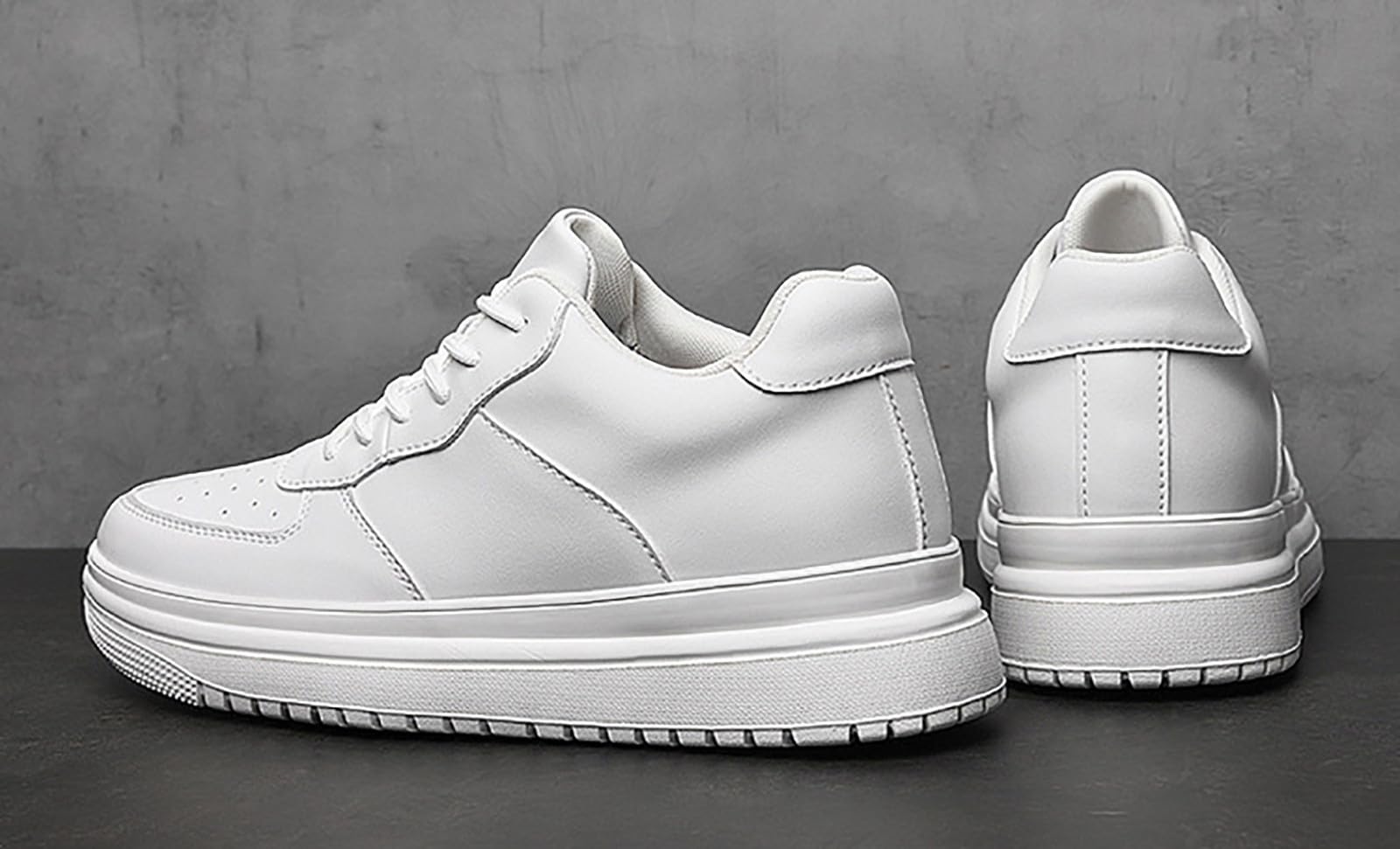 Generisch 2026 Zapatos con Elevadores Hombre 6/8/10cm Unisex Altura Ajustable Zapatos Casuales con Elevadores Antideslizantes Transpirables Zapatillas Elegantes Hombre Charol