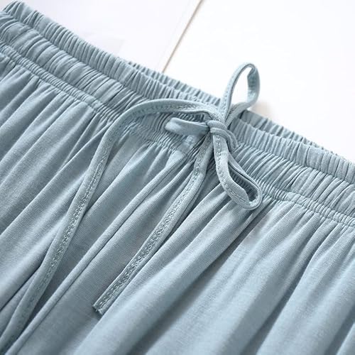 Women's Long Sleep Pants Summer Modal Lightweight Lounge Pants Casual Home Wear Bottoms Pajama Pants With Pocket #TOP2