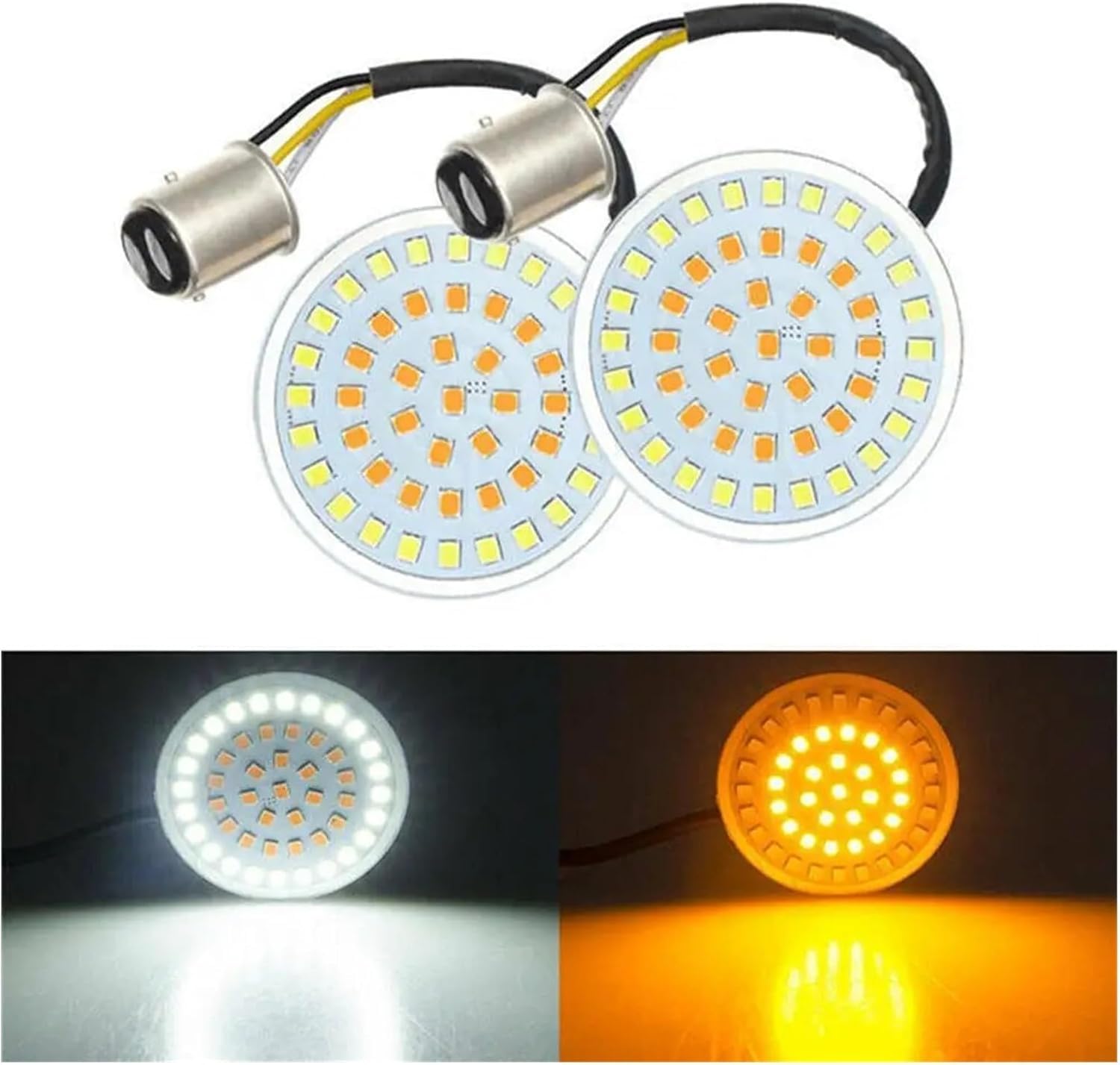 Mini uniwersalne wskaźniki Dla Dyna 2012-2017 Kierunkowskazy motocyklowe Led Białe Bursztynowe Stop Wkładki hamulcowe Lampy Motocyklowe