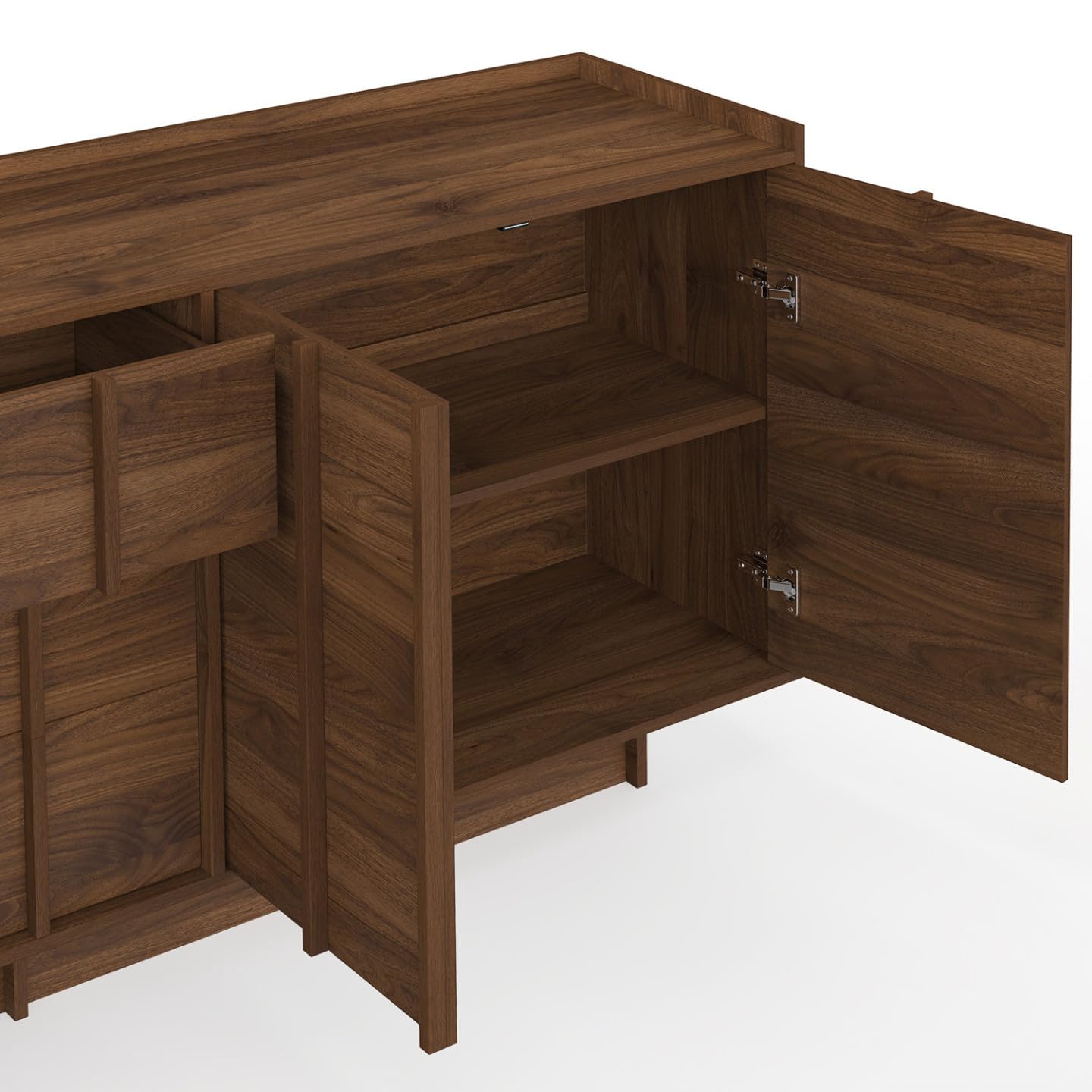 IDMarket Rosie - Aparador de 200 cm, 4 puertas y 3 cajones