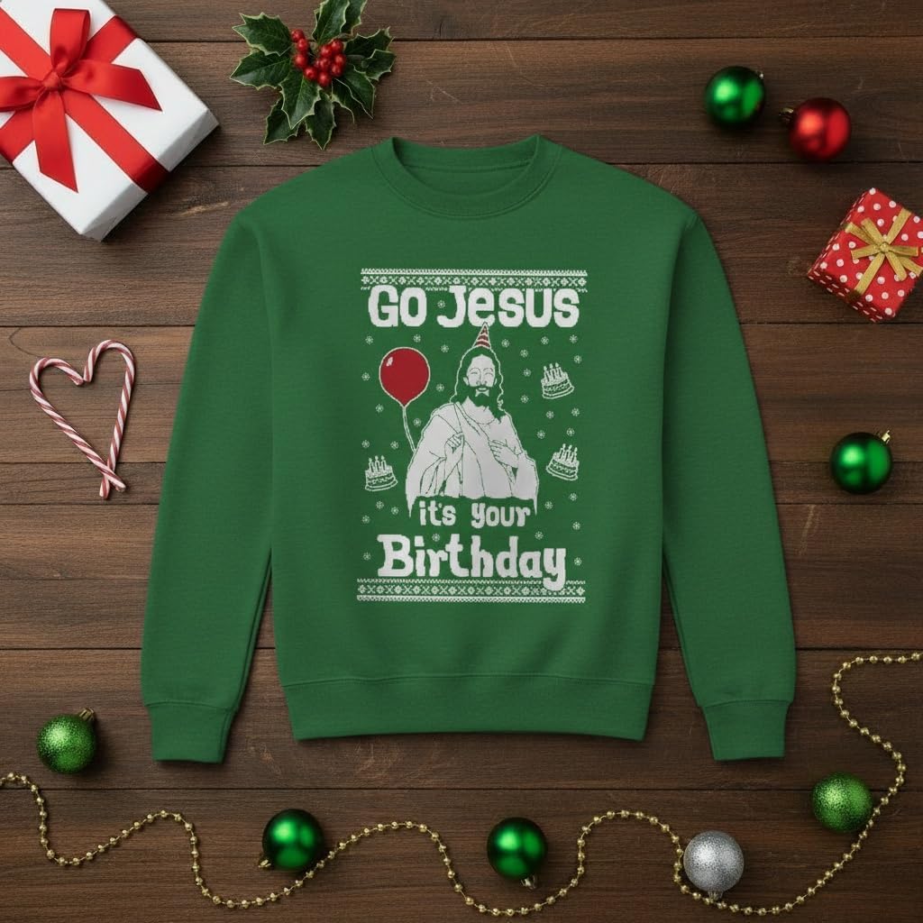 Tstars Christmas Sweatshirt for Women & Teen Girls - Santa Claws Cat Flamingo - Xmas Holiday Pullover