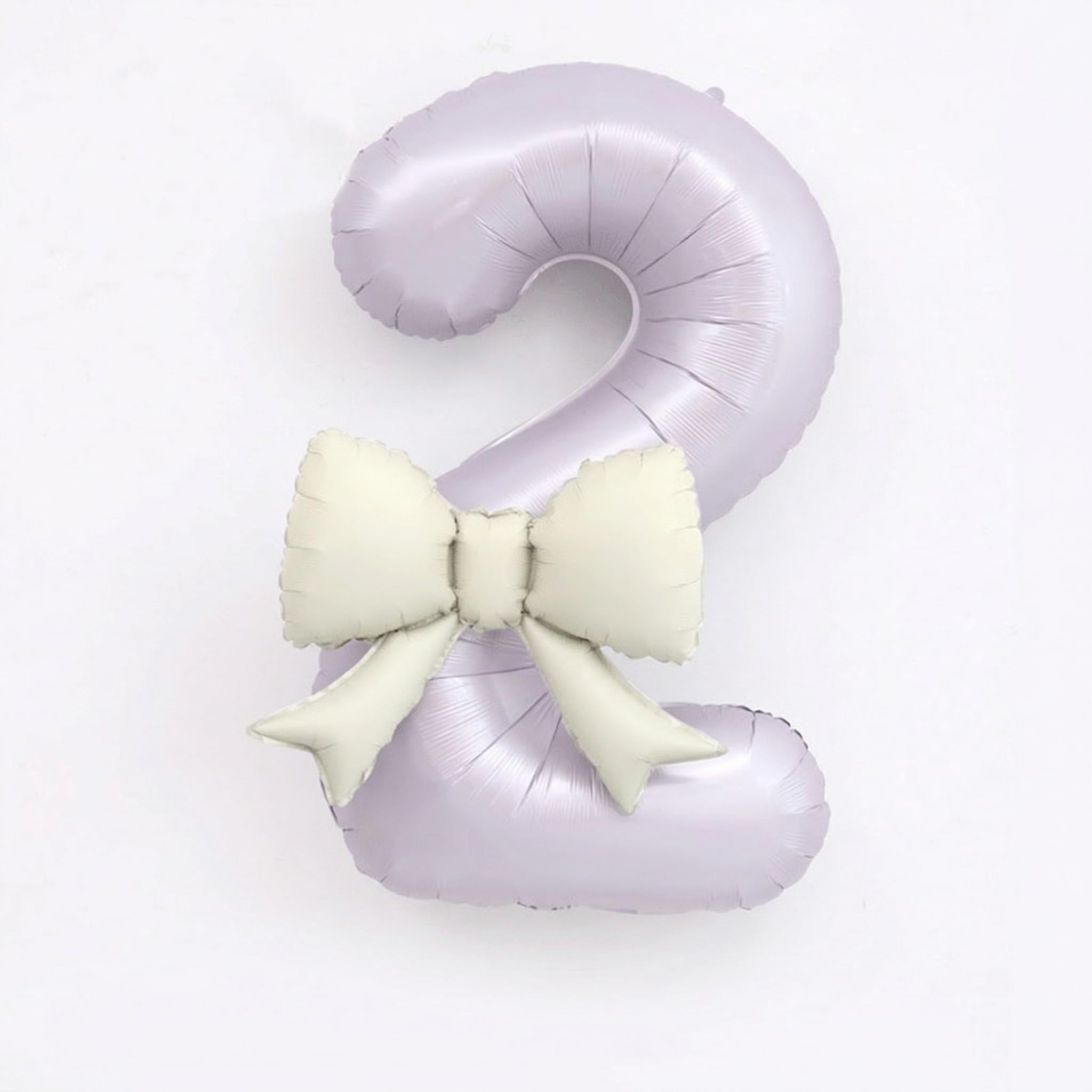 Purple Number 2 Balloon 40 Inch, Large Helium Balloons for Birthday Party Decorations, Giant Foil Balloons for Celebration
