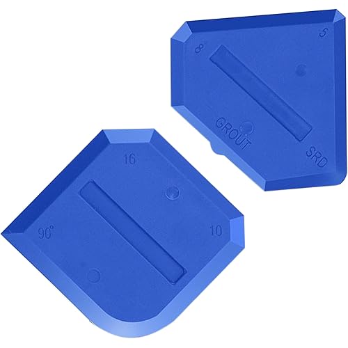 2pcs Silicone Caulking Tools Set Kit Sealant Finishing Tool Grout Scraper for Kitchen Bathroom Floor Window Sealant Sealing Sink Joint, Reuse and Replace